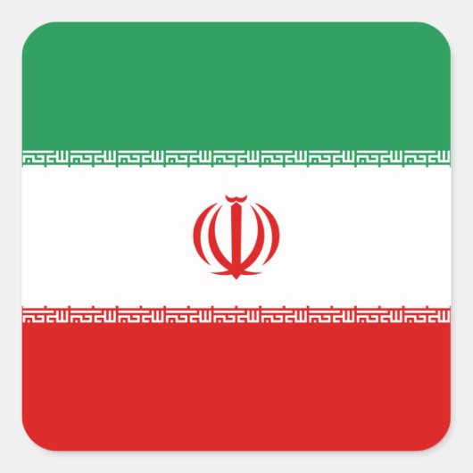 Iran Flag Sticker (Voorkant)