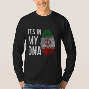 Iran Het zit in mijn DNA Iraanse vlag Pride Herita T-shirt