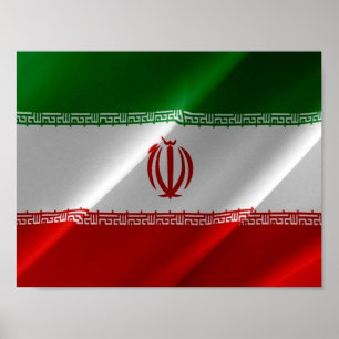 Iran - Iraanse vlag - Poster