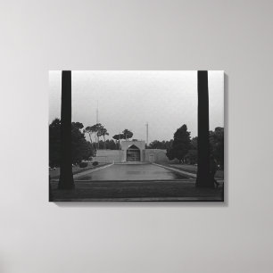 Iran Isfahan chehel sotun paleis Canvas Afdruk