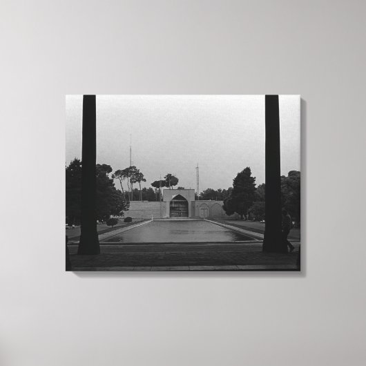  Iran Isfahan chehel sotun paleis Canvas Afdruk (Voorkant)