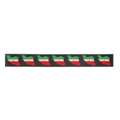 Iran kaart met vlag en embleem lint (Voorkant)