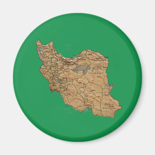 Iran kaartmagneet magneet