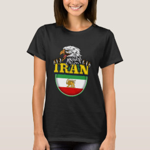 Iran Leeuw Zonnevlag, Iran, Perzisch, Vlag van Ira T-shirt