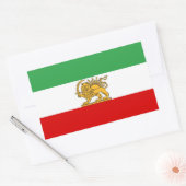 IRAN Lion and Sun Flag LARGE Sticker (Envelop)