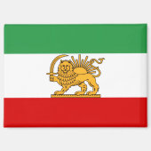 IRAN Lion and Sun Flag Magnet Magneet (Voorkant)