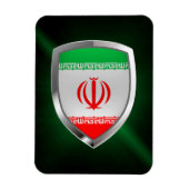 Iran Metallic Emblem Magneet (Verticaal)