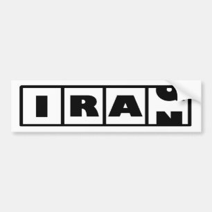 Iran naar Irak Bumpersticker