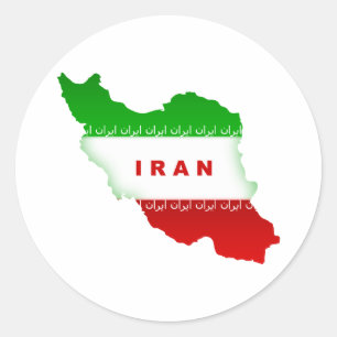 Iran Ronde Sticker