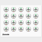 Iran Ronde Sticker (Vel)