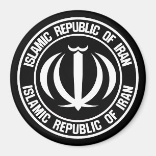 Iran Round Emblem Magneet