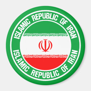 Iran Round Emblem Magneet
