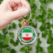 Iran Round Emblem Sleutelhanger (Hand)