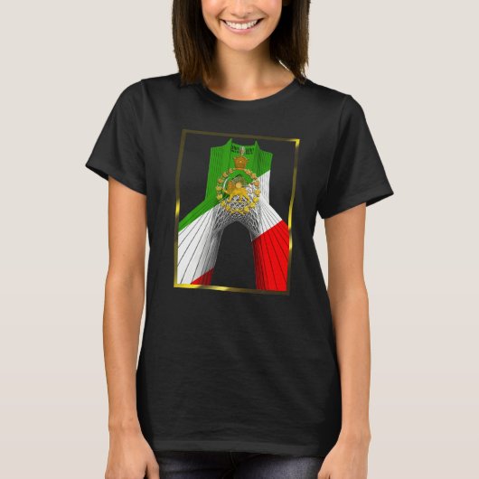 Iran Shahyad Tower AKA Azadi Tower with Pahlavi su T-shirt (Voorkant)