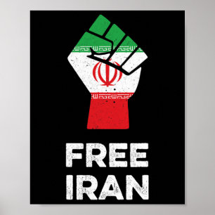 Iran Shirt Feministische gelijkheid Iran protestee Poster
