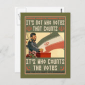 Iran Stemming in 2009 Briefkaart (Voorkant / Achterkant)