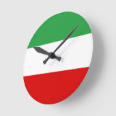 Iran Tricolor Ronde Klok (Hoek)