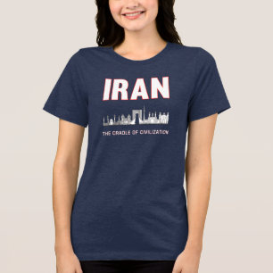 Iran trots op Iraanse Perzië bakermat van beschavi Tri-Blend Shirt