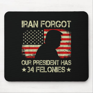 Iran vergat dat de president 34 misdrijven heeft v muismat