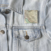 Iran Vierkante Button 5,1 Cm (In situ)