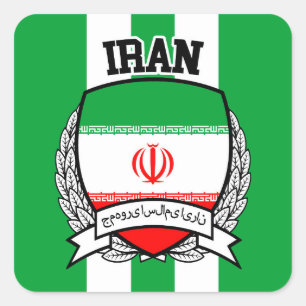 Iran Vierkante Sticker