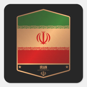 Iran Vierkante Sticker