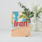 Iran Vintage-poster Briefkaart (Staand voorkant)