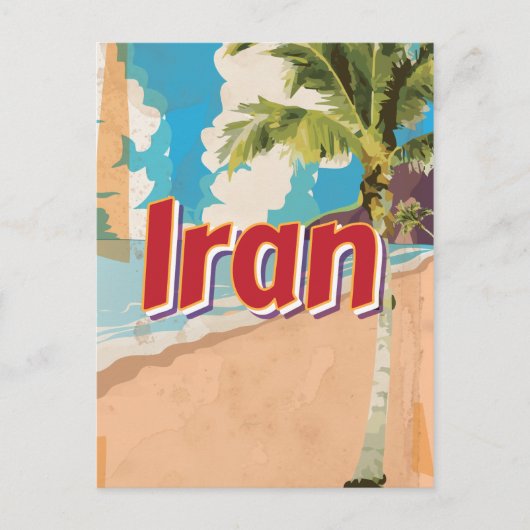 Iran Vintage-poster Briefkaart (Voorkant)