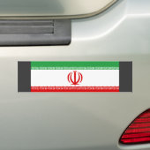Iran vlag bumpersticker (Op auto)