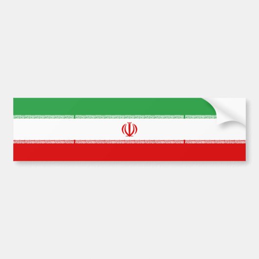 Iran vlag bumpersticker (Voorkant)