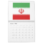 Iran-vlag Emblem Kalender (Jan 2026)
