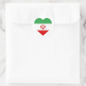 Iran Vlag Hart Ronde Sticker (Tas)