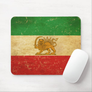 Iran Vlag Leeuw en zon sjah van Iran Vlag Muismat