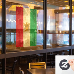 Iran Vlag Leeuw en zon sjah van Iran Vlag Raamsticker