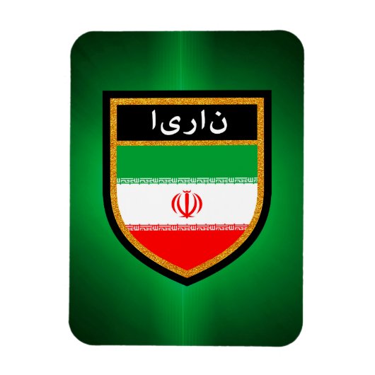 Iran vlag magneet (Verticaal)