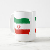 Iran Vlag Mokkop Koffiemok (Voorkant links)