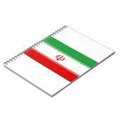 Iran Vlag Notitieboek (Linkerzijde)