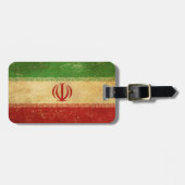 Iran vlag  ontwerp bagagelabel (Voorkant horizontaal)