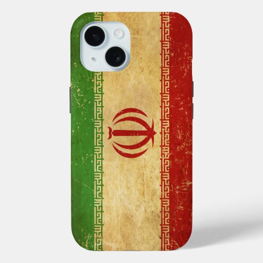 Iran vlag ontwerp Case-Mate iPhone case (Achterkant)