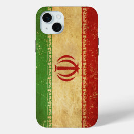 Iran vlag  ontwerp iPhone 15 mini hoesje
