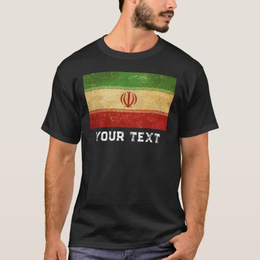 Iran vlag  ontwerp t-shirt (Voorkant)