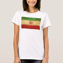 Iran Vlag  Ontwerp Vrouwen Wit T-shirt