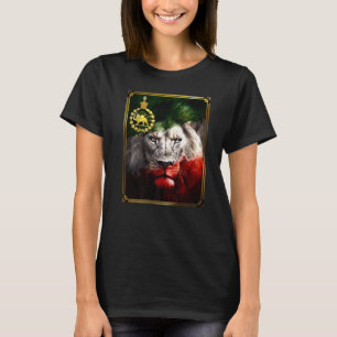 Iran vlag op leeuwenkop met een gouden leeuw Pahla T-shirt