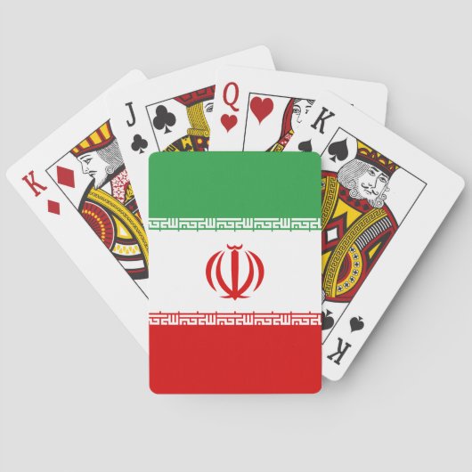 Iran vlag pokerkaarten (Achterkant)
