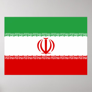 Iran vlag poster
