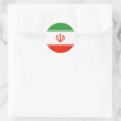 Iran vlag ronde sticker (Tas)