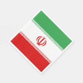 Iran vlag servet (Hoek)