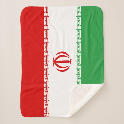 Iran vlag sherpa deken (Voorkant)