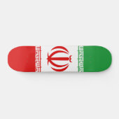 Iran vlag skateboard (Horizontaal)