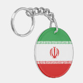 Iran vlag sleutelhanger (Voorkant Links)